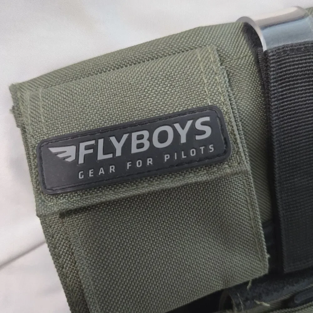 Flyboys FB1316 Kneeboard For Pilots with Eyelets & Clipboard Olive Green Velcro
